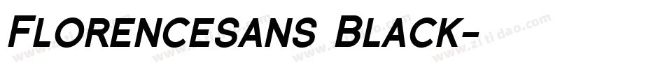 Florencesans Black字体转换